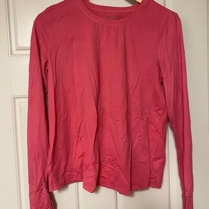 Athleta Sunlover UPF Tulip Back Top SP Small Petite in Fuchsia pink